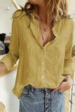 Textured Solid Color Basic Shirt