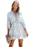 Ruffle Tiered Babydoll Style Mini Dress