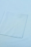 Pocketed Tee with Side Slits