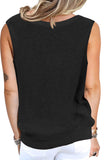 Crisscross Hollow-out Knit Tank Top