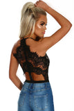 Eyelash Lace Allure High Waisted Bodysuit