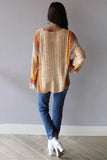 Colorblock Bell Sleeve Lightweight Sweater