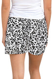 Leopard Print Drawstring Waist Shorts