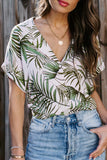 Printed Button Front Top