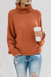 Turtleneck Balloon Long Sleeve Pullover Sweater