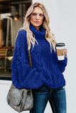 Cuddle Weather Cable Knit Handmade Turtleneck Sweater
