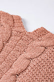 Chunky Knit Solid Cardigan with Pocket