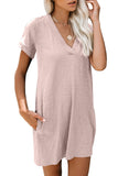 Came To Play Cotton Blend Pocketed T-Shirt Dress