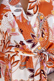 Floral Wrap Kimono Blouse