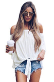 Off The Shoulder Knot Front Top