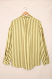 Striped Buttons Closure Long Sleeve Shirt