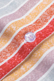 Happier With You Striped Button Top