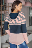 Color Block Drawstring Hoodie