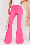 Pink Bell Bottom Denim Pants