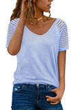Striped Raglan Sleeve Tee