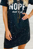 NOPE not today T-shirt Mini Dress