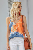 Spaghetti Strap Buttoned Tank Top