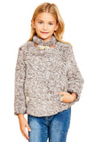 Tan Long Sleeve Fleece Pullover Sweater Girls
