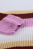 Color-lump Patchwork Sweater