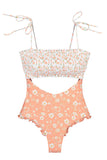 Smocked One Piece Swimsuit