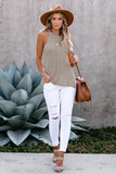 Keyhole Knit Tank Top