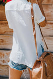 Rusty Crepe Drape Blouse