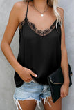 Eyelash Lace Trim Cami Tank