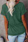 Heathered Round Neck T-shirt