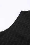 Crochet V Neck Textured Tank Top