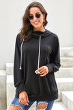 Long Sleeve Hoodie with Rope Drawstring