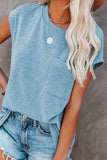 Pocketed Tee with Side Slits