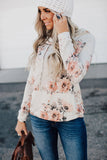 Floral Hoodie with Kangaroo Pocket