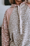 Leopard Long Sleeve Hooded Sweatshirt