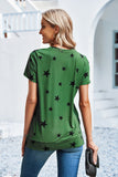 Star Print Crew Neck T-shirt