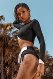 Color Block High Waist Bikini