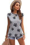 Palm Leaves Crew Neck Tank