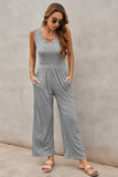 Sleeveless Wide Leg Jumpsuit