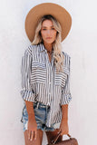 Cotton Striped Button Shirt