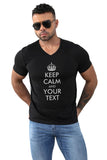 CHALLENGER Graphic Print V Neck Slim Fit Men's T Shirt