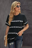 Tie-dye Stripe Casual T-Shirt
