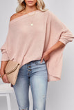 Waffle Knit Eyelet Long Sleeve Blouse