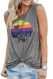Beer Me Casual Black Tank