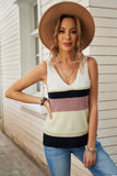 Color Block Knitted Sweater Vest