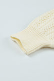 Plain Off Shoulder Knit Pullover Sweater