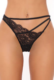 Strappy Floral Lace Thong