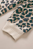 Plus Size Leopard Pullover Top with Pocket