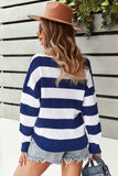 Striped Colorblock Knit Sweater