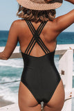 Floral Splicing Leopard Print Color Block Mesh One Piece Swimsuit