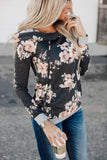 Floral Hoodie with Kangaroo Pocket