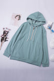 Half Zip Long Sleeve Hoodie with Pocket
